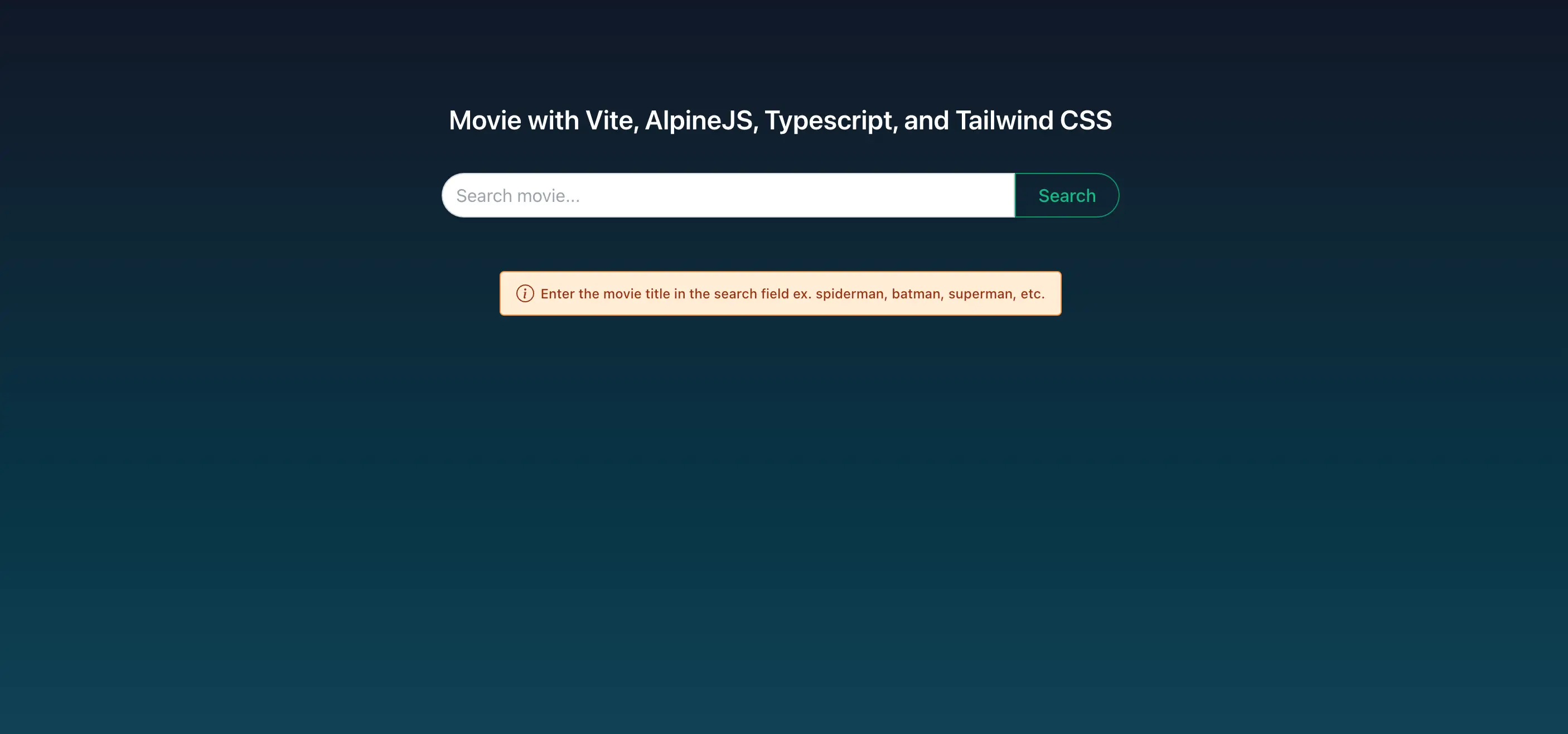 Movie App with Alpine JS